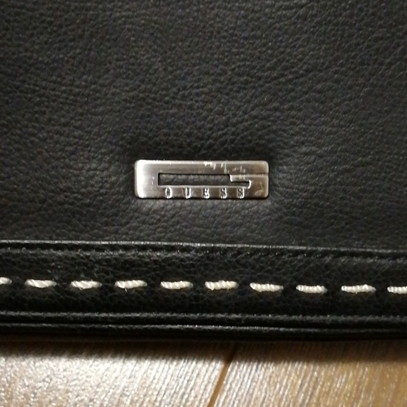 Like-new Guess leather-like black purse - Picture 2 of 8